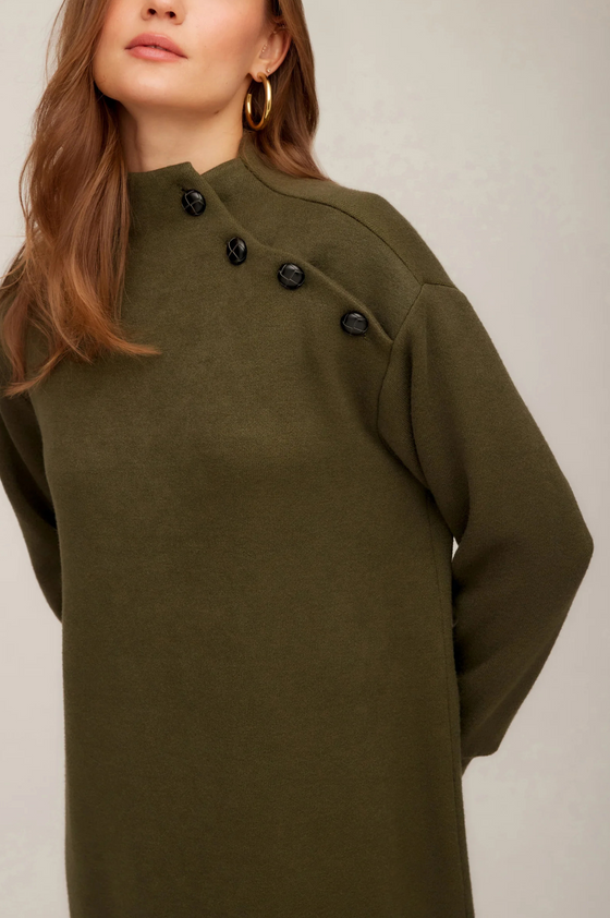 Breanna Mock Neck Dress