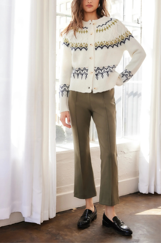 Astrid Fair Isle Cardigan Sweater