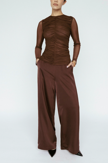  Satin Wide Leg Pant