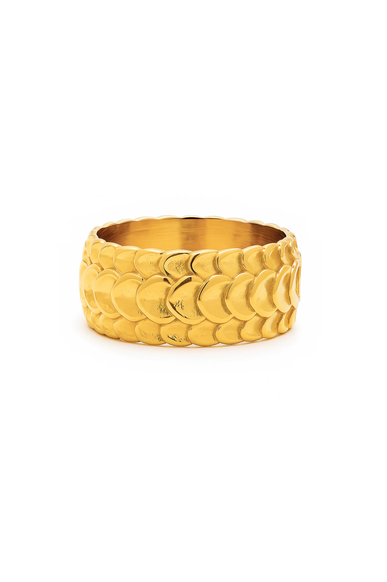 Charlize Fish Scale Ring – Très Bleu Boutique