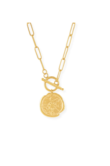  Asher Compass Pendant Toggle Chain Necklace