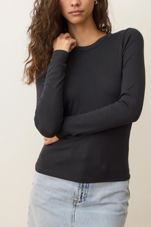  Lexi Rib Sun-In Longsleeve Crew Tee