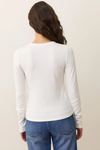 Lexi Rib Sun-In Longsleeve Crew Tee