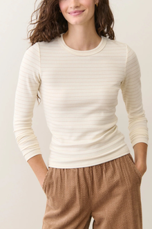  Lexi Rib Sun-In Longsleeve Crew Tee