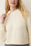 Everly Cable Knit Sweater Polo