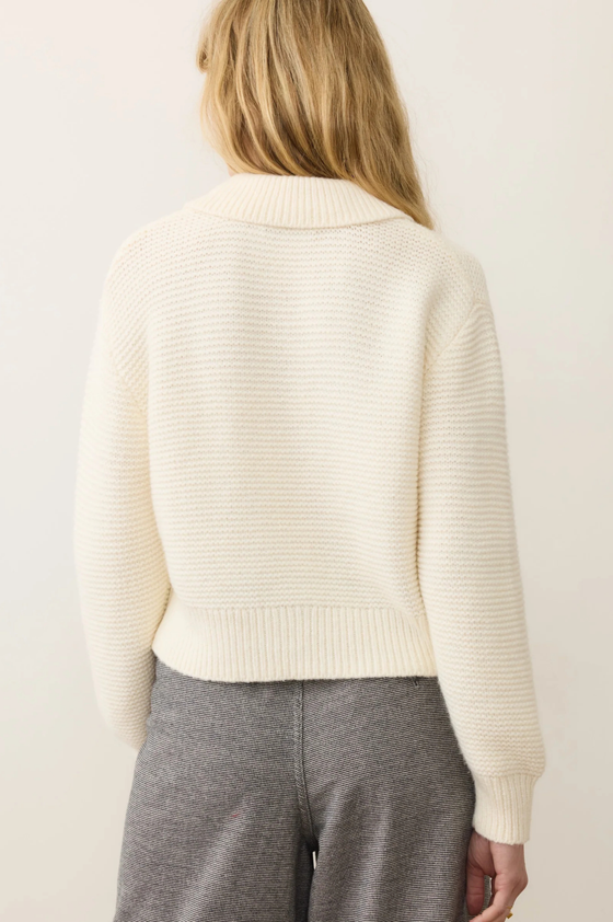 Everly Cable Knit Sweater Polo