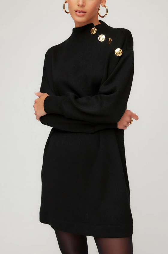 Breanna Mock Neck Dress