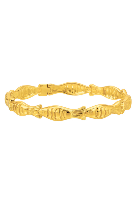 Ozara Fish Bangle Bracelet