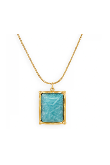  Winnie Amazonite Pendant Necklace