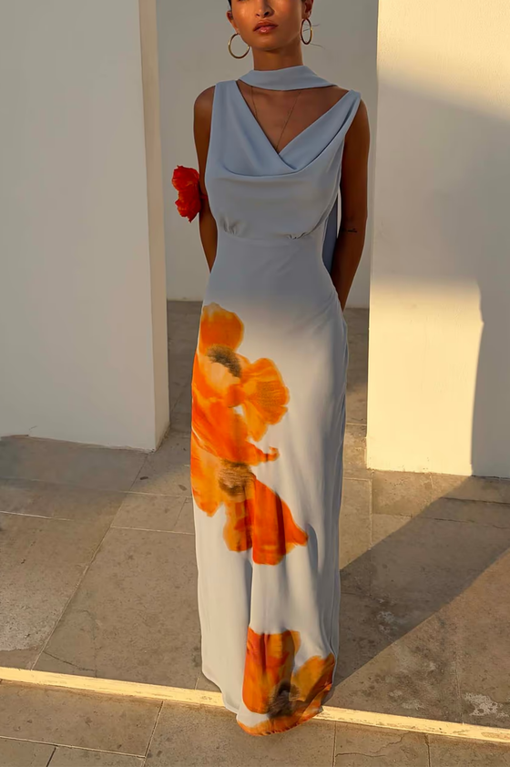 Ice Blue Floral Sophie Dress – Très Bleu Boutique