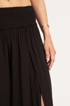 Shirred Waist Wrap Pant