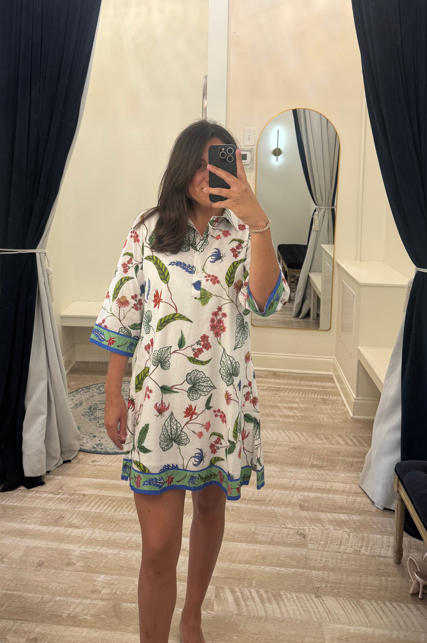 palma mini dress Floral Square Neck Palma Mini Dress