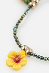 Hibiscus and Pineapple Bead Bracelet
