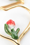Tulip Heart Earring