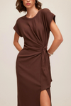 Marisa Side Knot Midi Dress