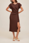 Marisa Side Knot Midi Dress
