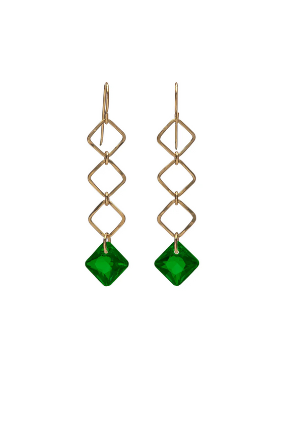 Triple Princess Diamond Drop Earrings