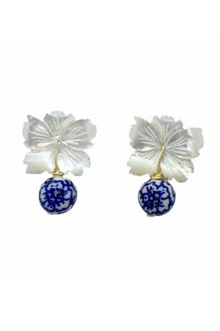  Audrey Porcelain Chinoiserie Earrings