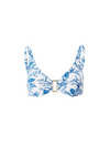 Bel Air Blue Leaf Bikini Top