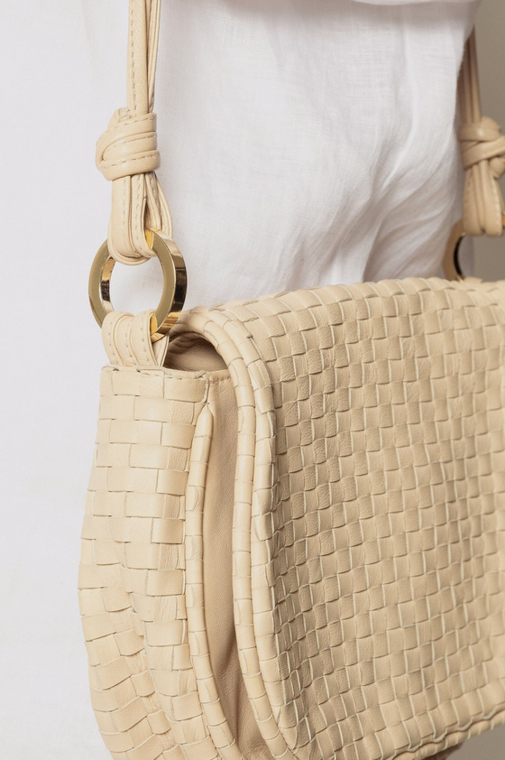 Delphine Woven Saddle Bag