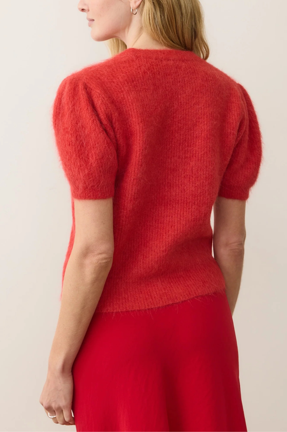 Suri Alpaca Puff Sleeve Sweater