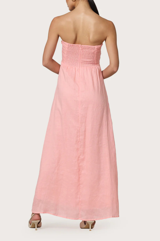lusana melody linen maxi dress MELODY DRESS XS / PEACH