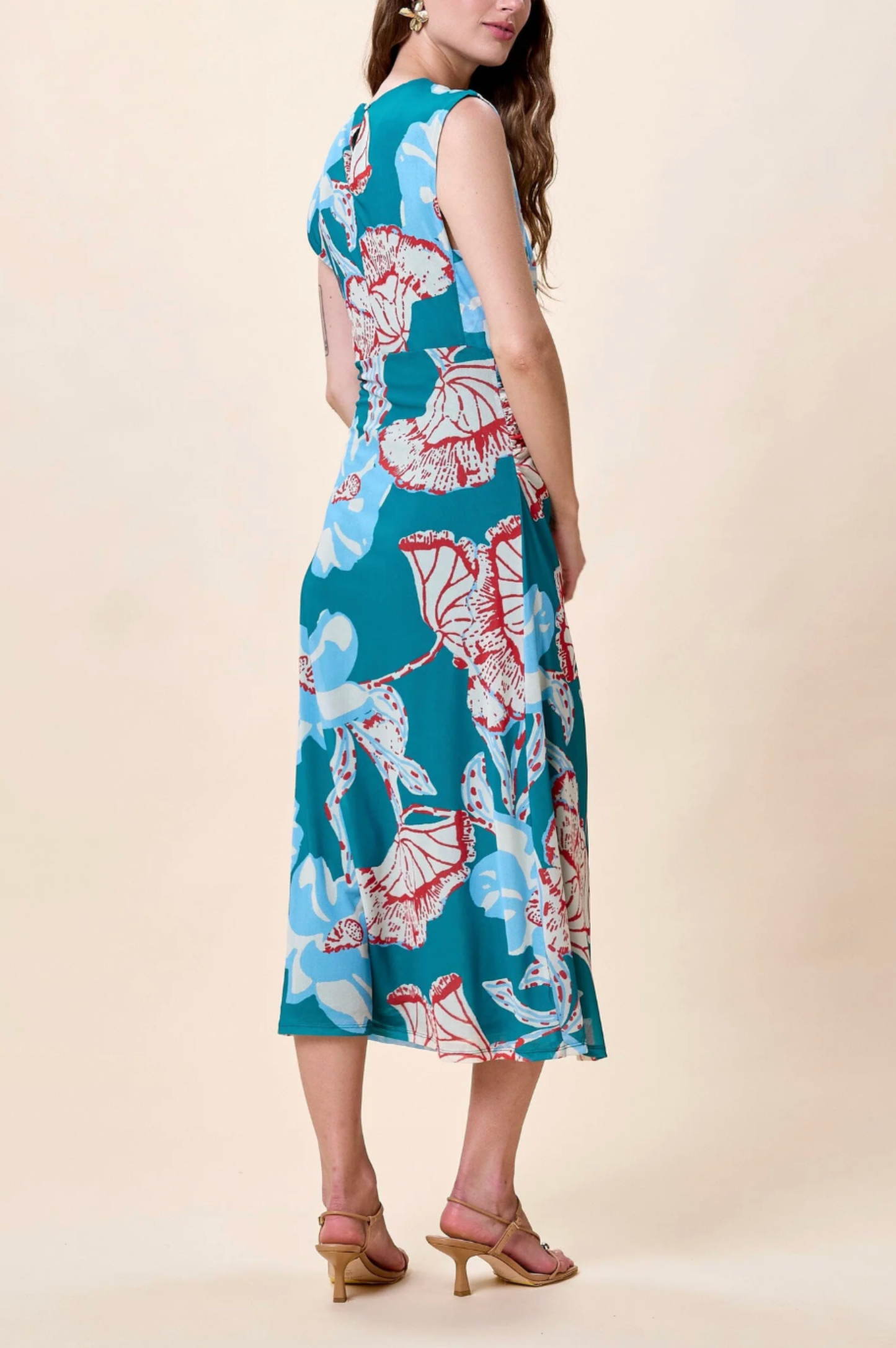 joelle midi dress Clothing : Midi Dresses : 'Joelle' Forest Lace Midi Dress
